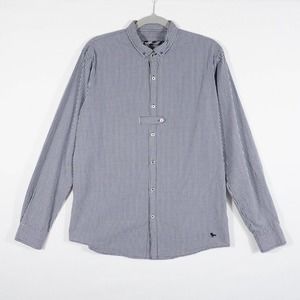 Modern Amusement Shirt Mens Size Large Plaid Button Up Dark Academia Witchy Core